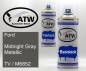 Preview: Ford, Midnight Gray Metallic, TV / M6852: 400ml Sprühdose + 400ml Klarlack - Set, von ATW Autoteile West.